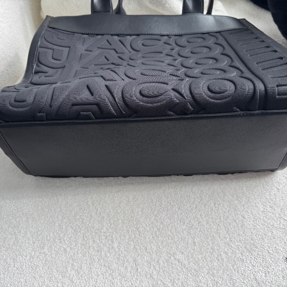Marc Jacobs The Monogram Neoprene Large Black Tote Bag LIKE NEW - Picture 7 of 12